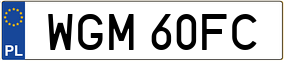 Trailer License Plate